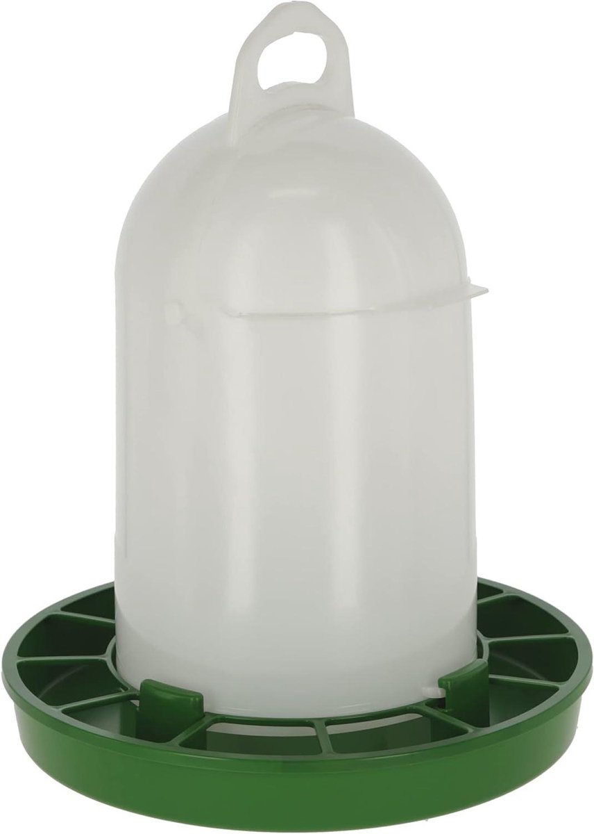 Voerbak 4 kg - Voerdispenser Voerbak met deksel - Dieren Voeren - Opklembare handgreep - 4 kg - Grijs