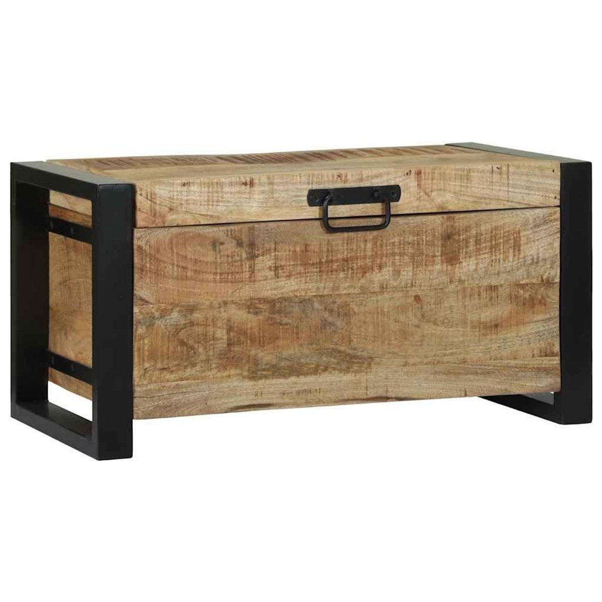 vidaXL Opbergkisten met opslag Bruin 60 x 30 x 30 cm Massief mangohout, Geef je slaapkamer een boost met industrieel vormgegeven opbergdozen, handige kisten en stijlvolle oplossingen