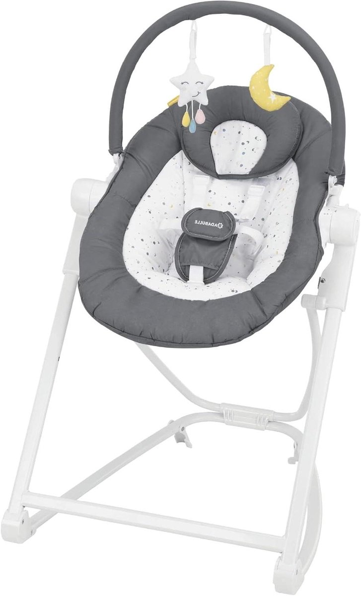 Babylounger Verstelbaar - Baby Relax Stoel - Baby Participatie - 5 Hoogteposities - 57.5 x 16 x 77 cm - Multicolor