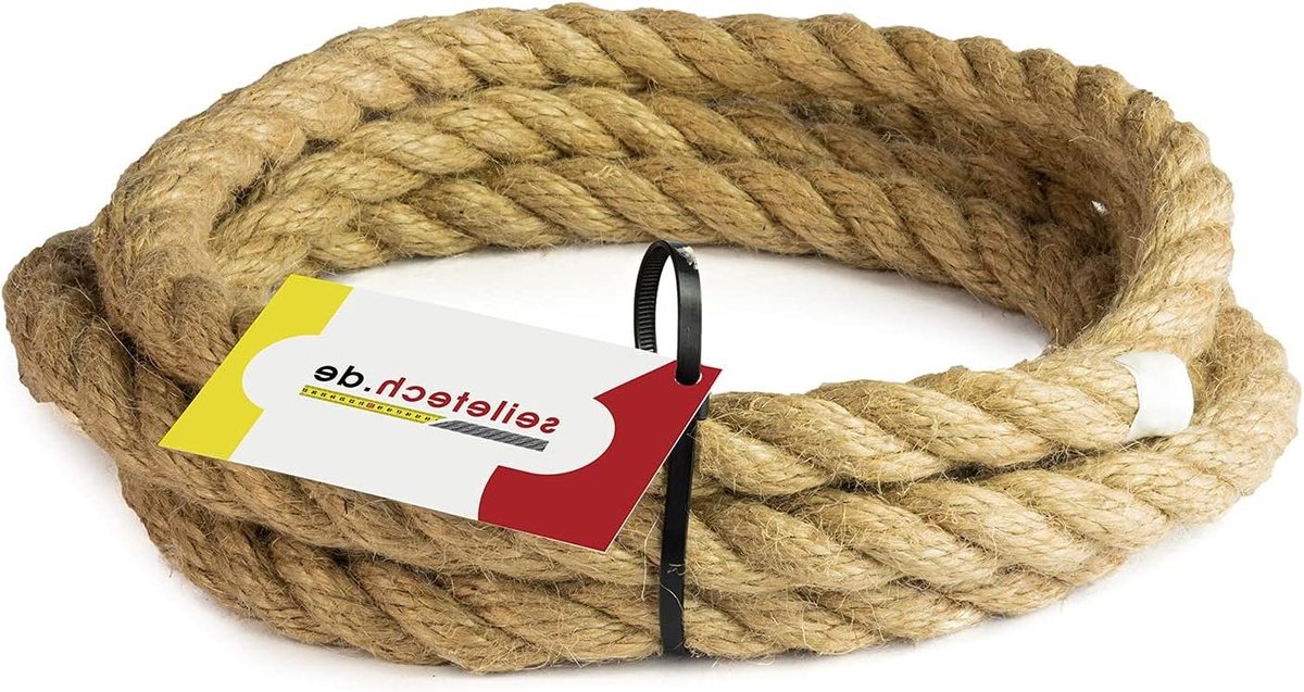 25 meter Natuurlijk Jute Touw 36 mm Dikte voor Ambachten en Tuin
