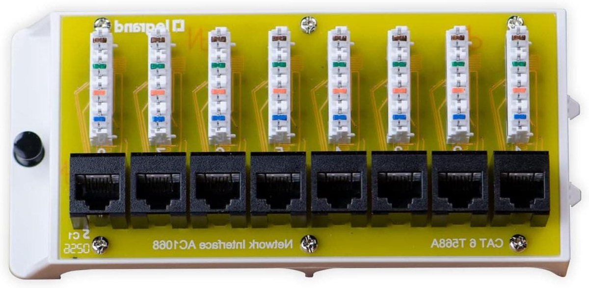 8-poorts Cat 6 Netwerk Interfacemodule voor Patchpaneel