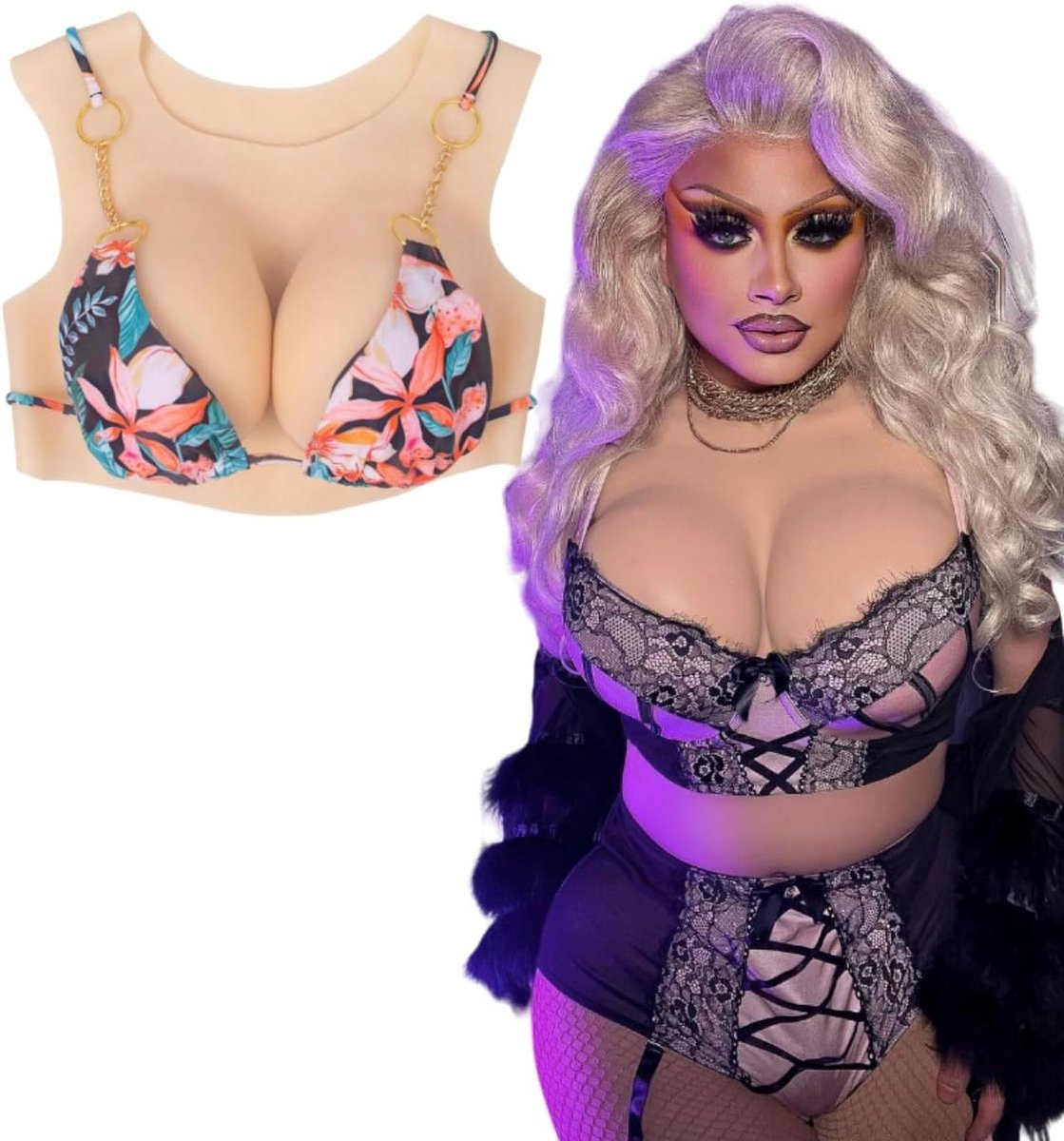 Siliconen Borstplaat - Nepborsten Borstvormen - Cosplay Transformatie - Natuurlijke Borstvorm - B-G Cup - N.v.t.