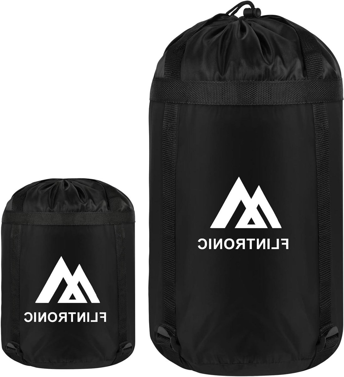 Compressie Slaapzak Zak - Opbergtas Kamperen - Ruimte Besparen - Waterdicht Ripstop Materiaal - 64x31cm - Zwart