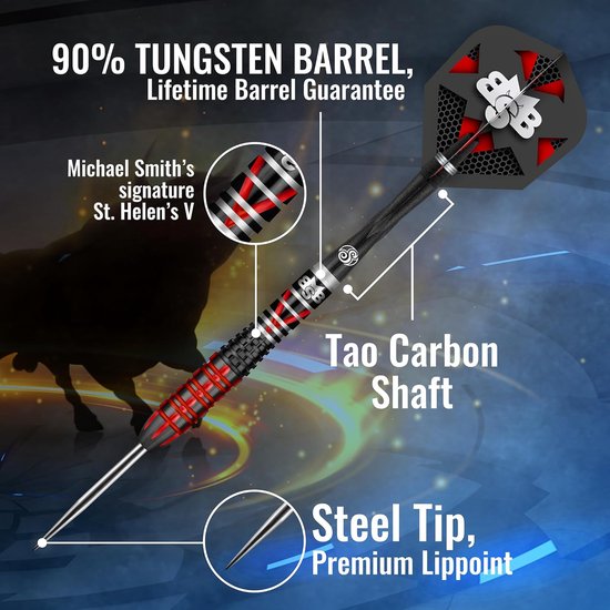 Dartpijlen - Stalen Darts - Precisie Werpen - 90% Tungsten - 25 Gram - Veelkleurig — afbeelding 4