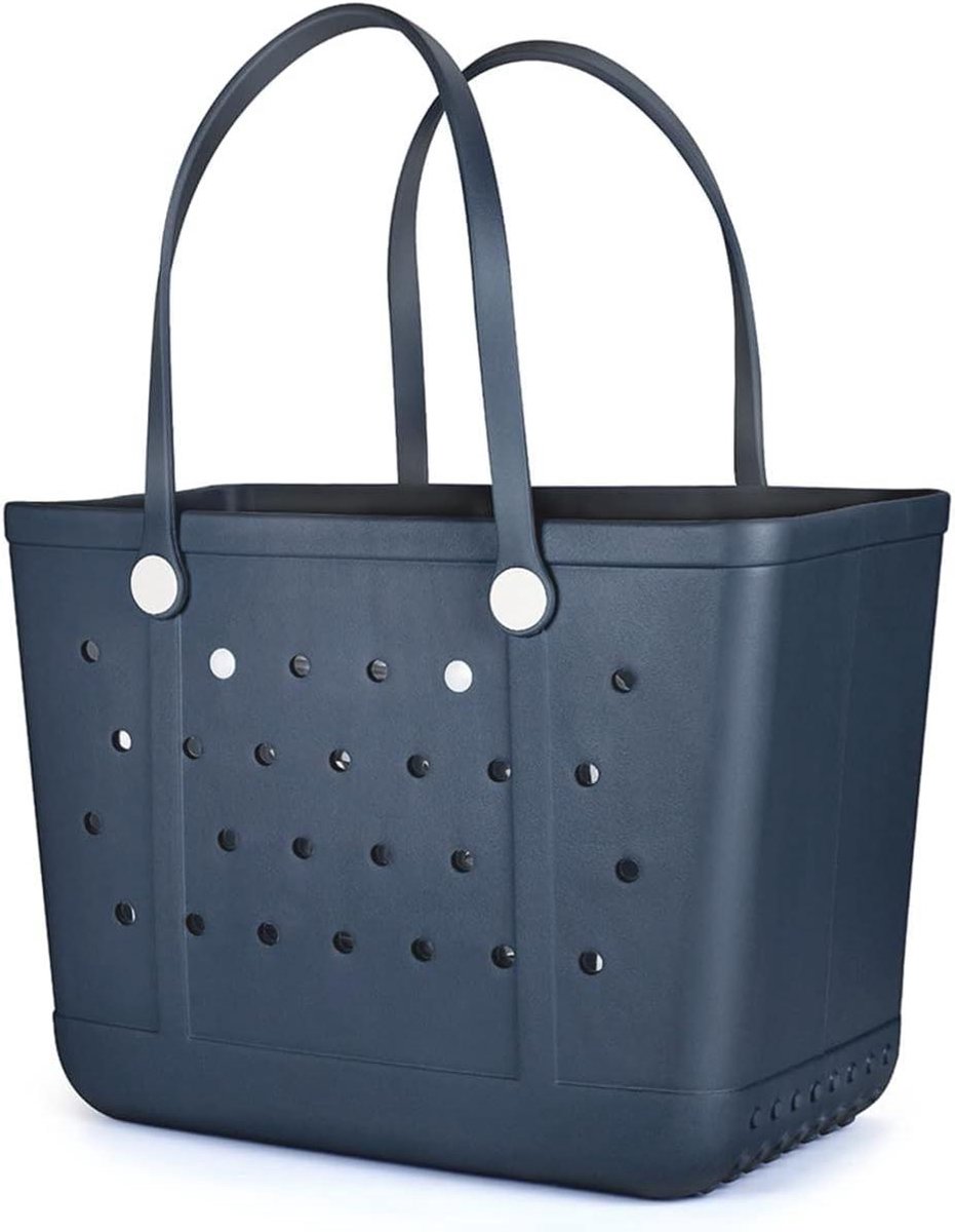 Strandtas - Rubberen draagtas - Strand en zwembad - Wasbaar en duurzaam - 7.62 x 7.62 x 7.62 cm