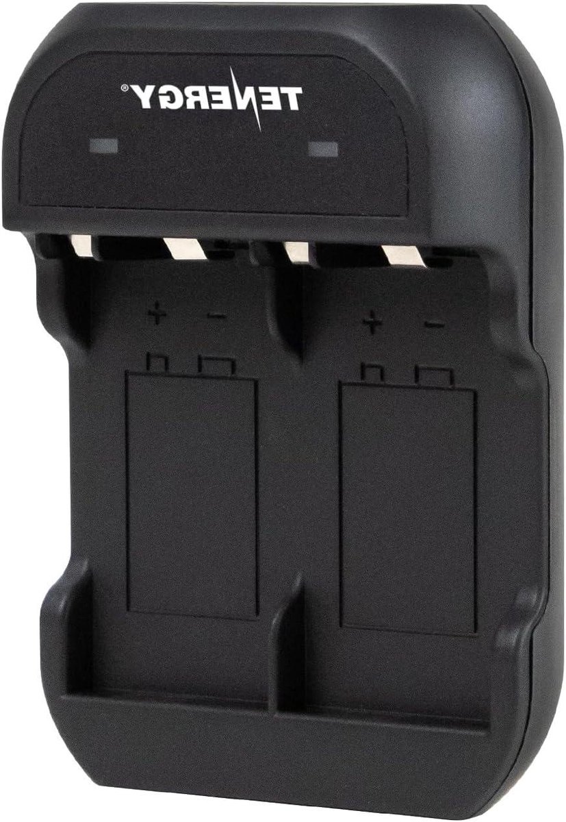 Intelligente Acculader - 9V Oplader - Batterijen Opladen - Individuele Laadkanalen - 12.19 x 7.62 x 3.3 cm - Zwart
