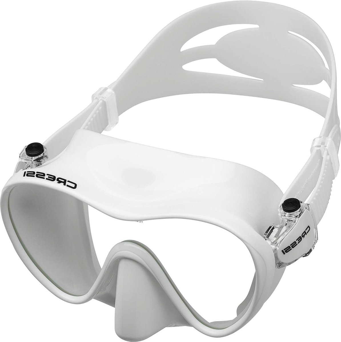 Duikmasker Frameloos - Snorkelmasker Enkele Lens - Onderwater Verkenning - Laag Intern Volume - Geen - Clear