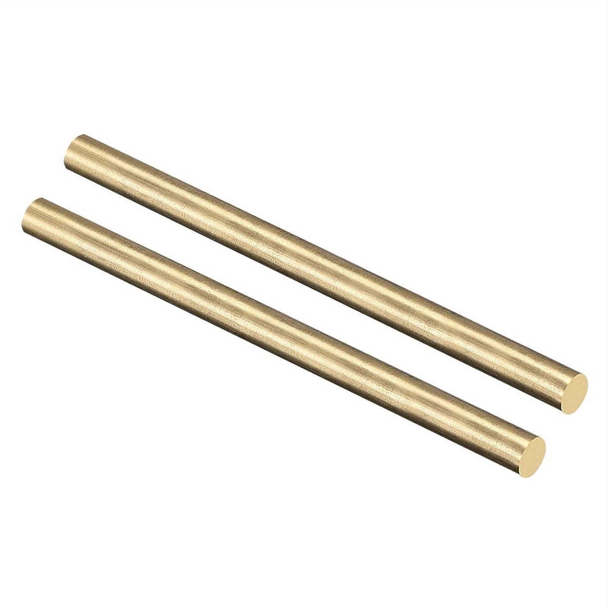 Messing Staven - Ronde Stangen - Hobby & Knutselen - Massief Messing Materiaal - 5 mm x 200 mm - Goudkleurig