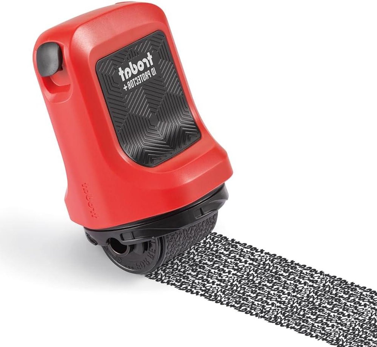 ID Beschermer Roller - Gegevensroller Privacystempel - Persoonsgegevens Verbergen - Met Geïntegreerde Briefopener - 25 mm breed - Zwart