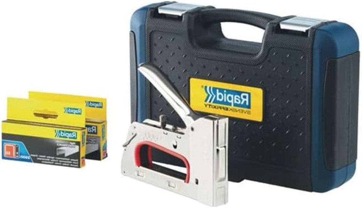 Tacker R353 - Nietpistool Tacker - Stoffen Bevestigen - Gepatenteerde Slagkrachtregeling - 6-14 mm - Grijs