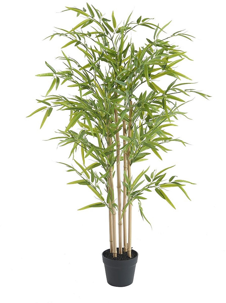Vente-unique Kunstboom bamboe - H 122 cm - Groen - BAMBOUSERAIE