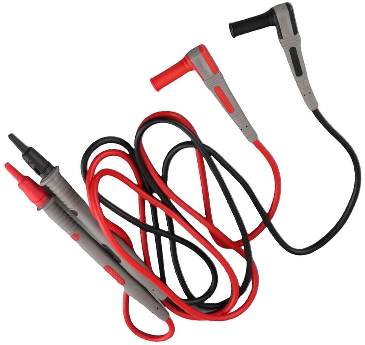 Meetsnoerset Multimeter - Testkabels Krokodillenklemmen - Elektronica Testen - Nauwkeurige Meetresultaten - 20 stuks - Rood Zwart