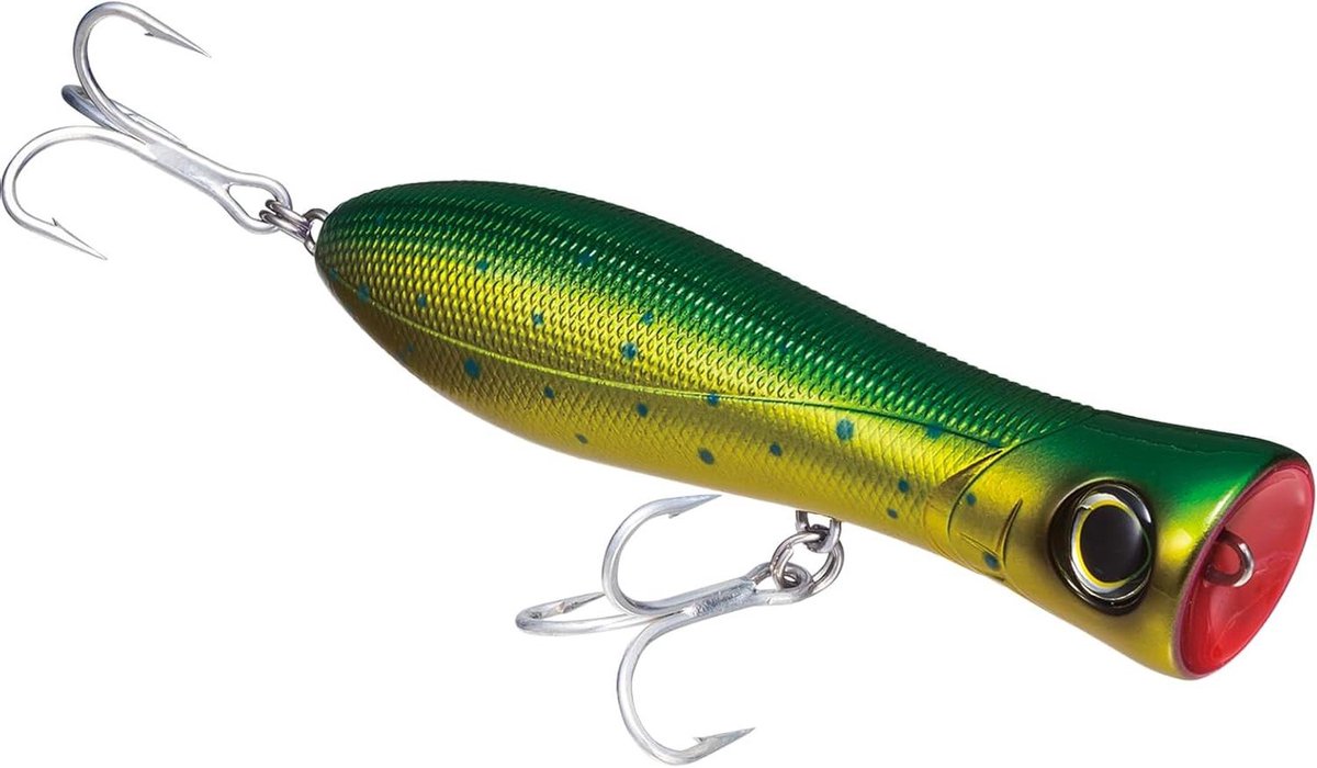 Surface Popper Lokaas - Visserslokaas Plug - Vissen op Tonijn - Grote Bekermond - 15 cm - Goud