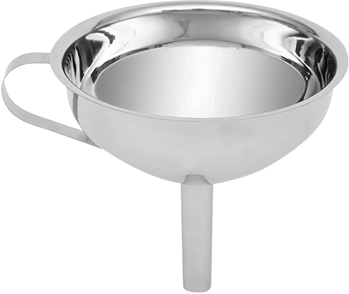 Excellent Houseware Trechter - met filter - rvs - zilverkleurig - 13 cm - keuken benodigdheden - o.a. weckflessen vullen