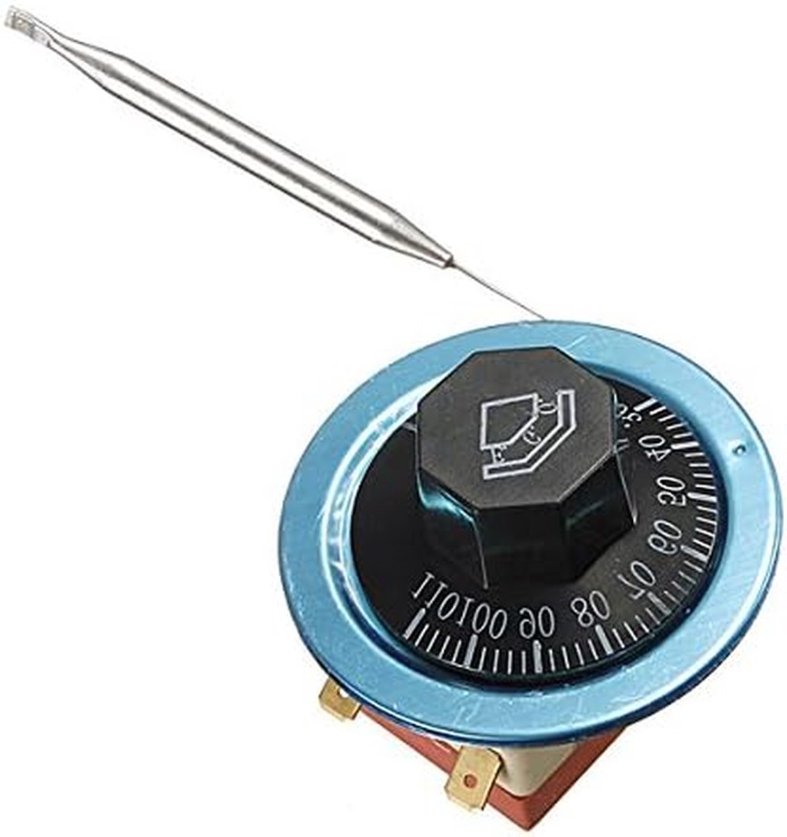 Temperatuurregelaar Thermostaat - Capillaire Regelaar - Apparaten Sturen - Instelbaar 30-110 Graden - AC 250V 16A - Zwart