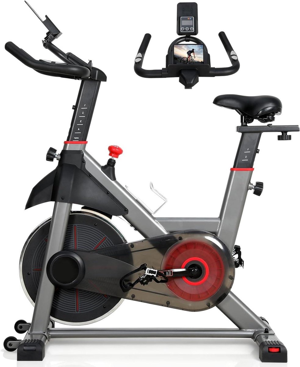Hometrainer - Indoor Fiets - Thuis Sporten - Verstelbare Weerstand - 113 x 52 x 123 cm - Zwart