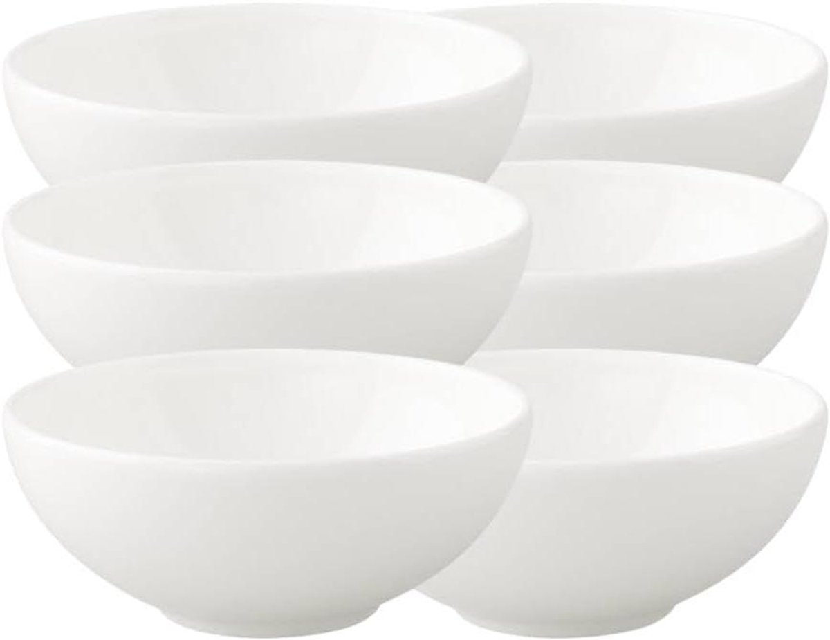 Dessertkommen - Kommetjes Schoteltjes - Zoete Genotjes - Premium Bone Porselein - 13 cm - Wit