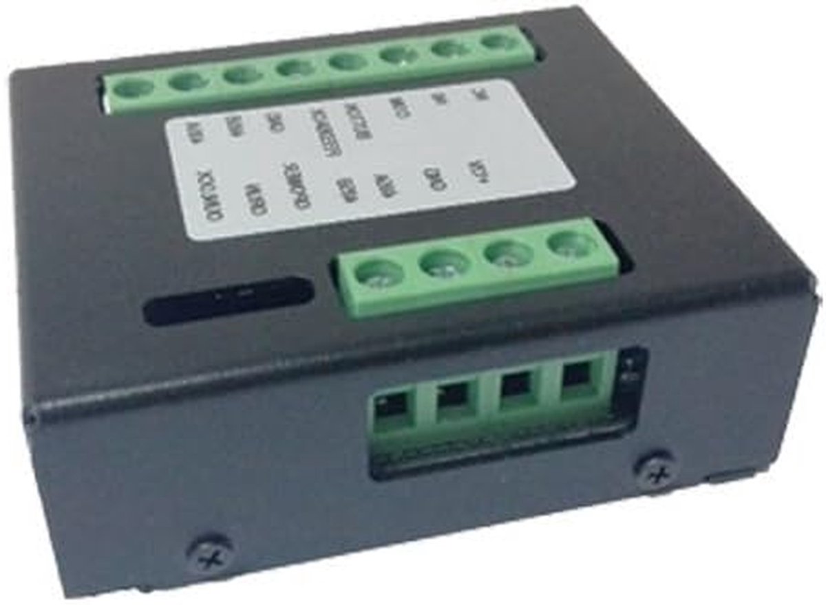 Uitbreidingsmodule - Module met poorten - Beveiligingssystemen uitbreiden - RS485 communicatie - 10.6 x 9.3 x 4.4 cm - Zwart