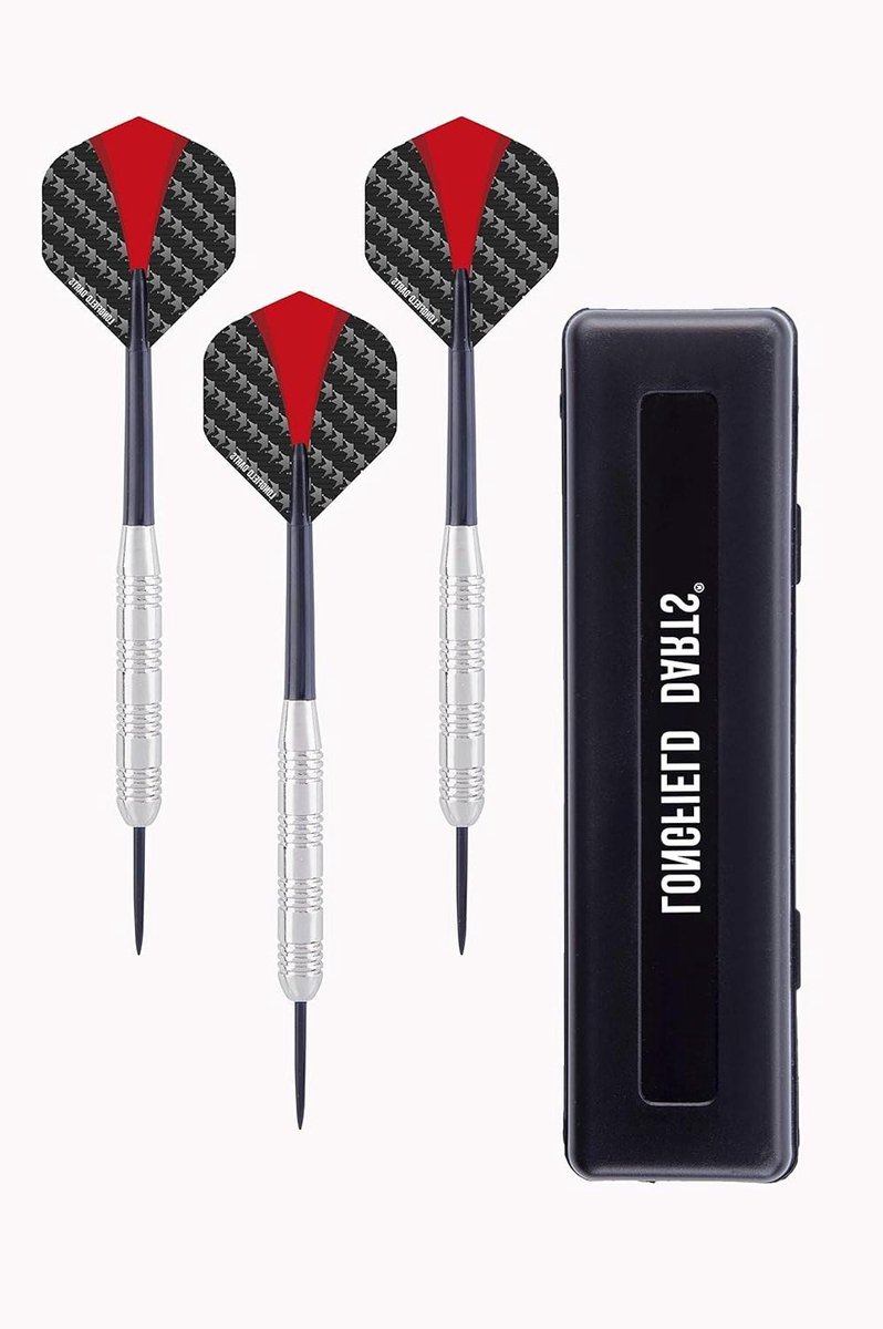 Stalen Darts - Dartpijlen Set - Wedstrijd Darts - Nikkel-zilver - 21 Gram - Zwart