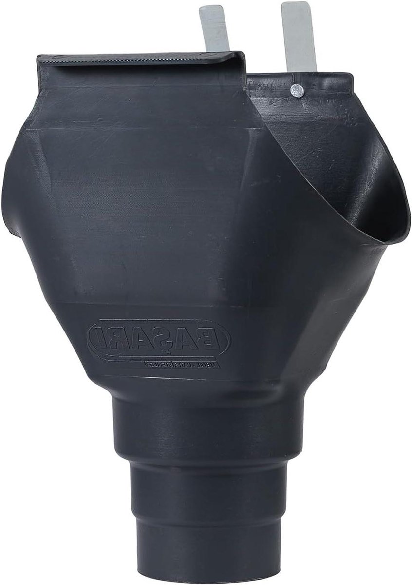 PVC Dakgoot - Regenpijp Koppeling - Waterafvoer Dak - Universele Pasvorm - Ø 70-100 mm - Antracietgrijs
