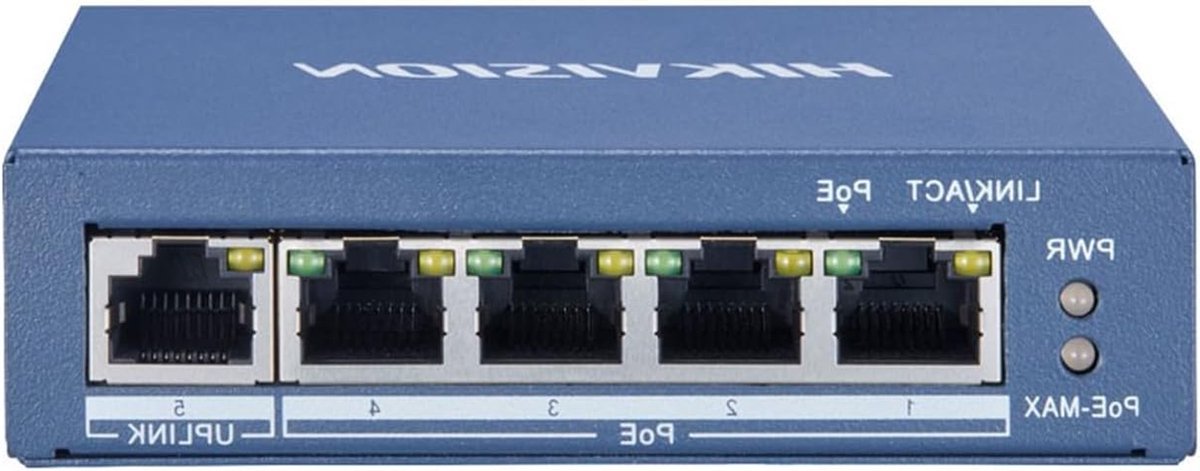 Gigabit PoE Switch - Netwerk Switch - Netwerk Uitbreiden - 4 PoE Poorten - 10/100/1000M - Zwart