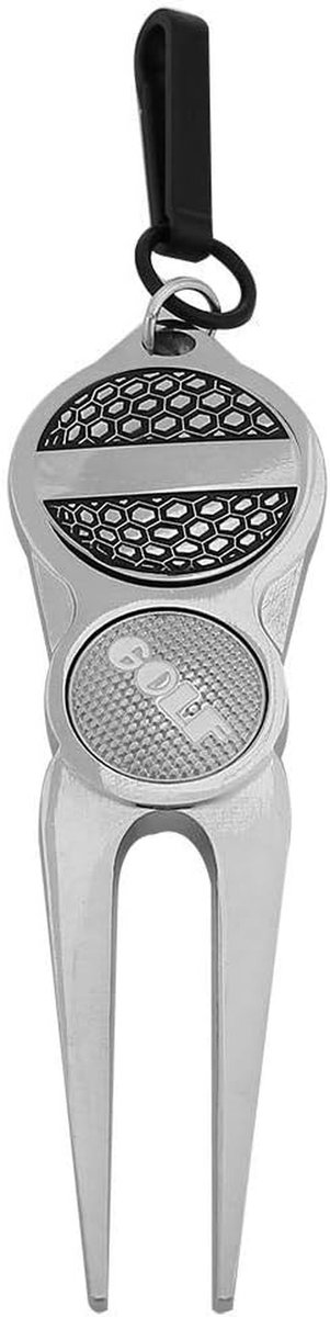 Golf Divot Tool - Pitch Fork Ball Marker - Golfbaan Onderhoud - Met Magnetische Markers — afbeelding 2