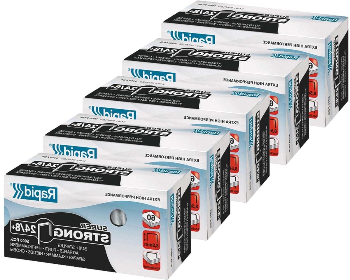 Nietjes - Verzinkte nietjes - Papier nieten - Super Strong - 5000 stuks per doosje - Zilverkleurig