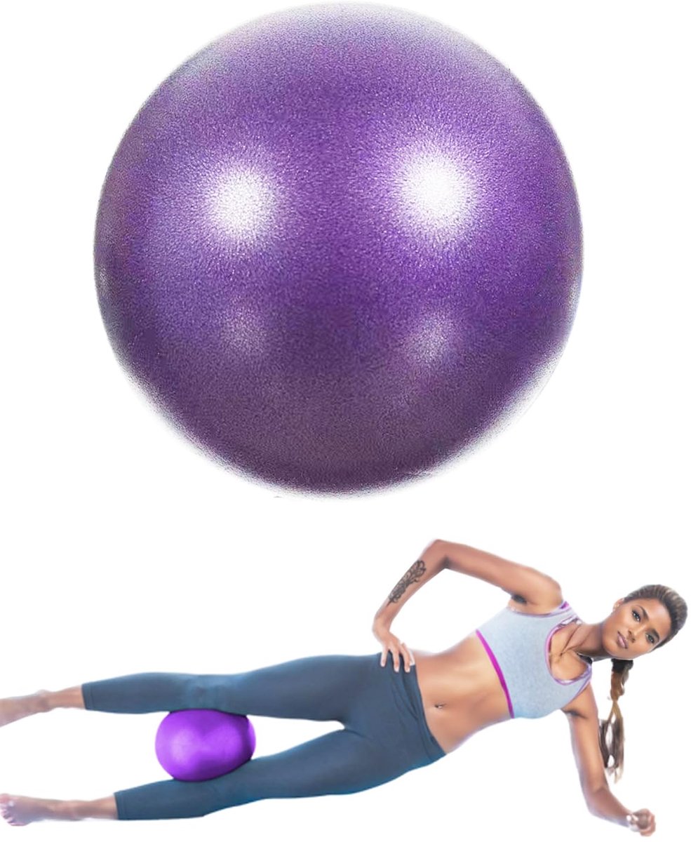 Pilatesbal, klein, 25 cm, ruimtebesparend, antislip, voor yoga, thuis, fitness, evenwichtstraining