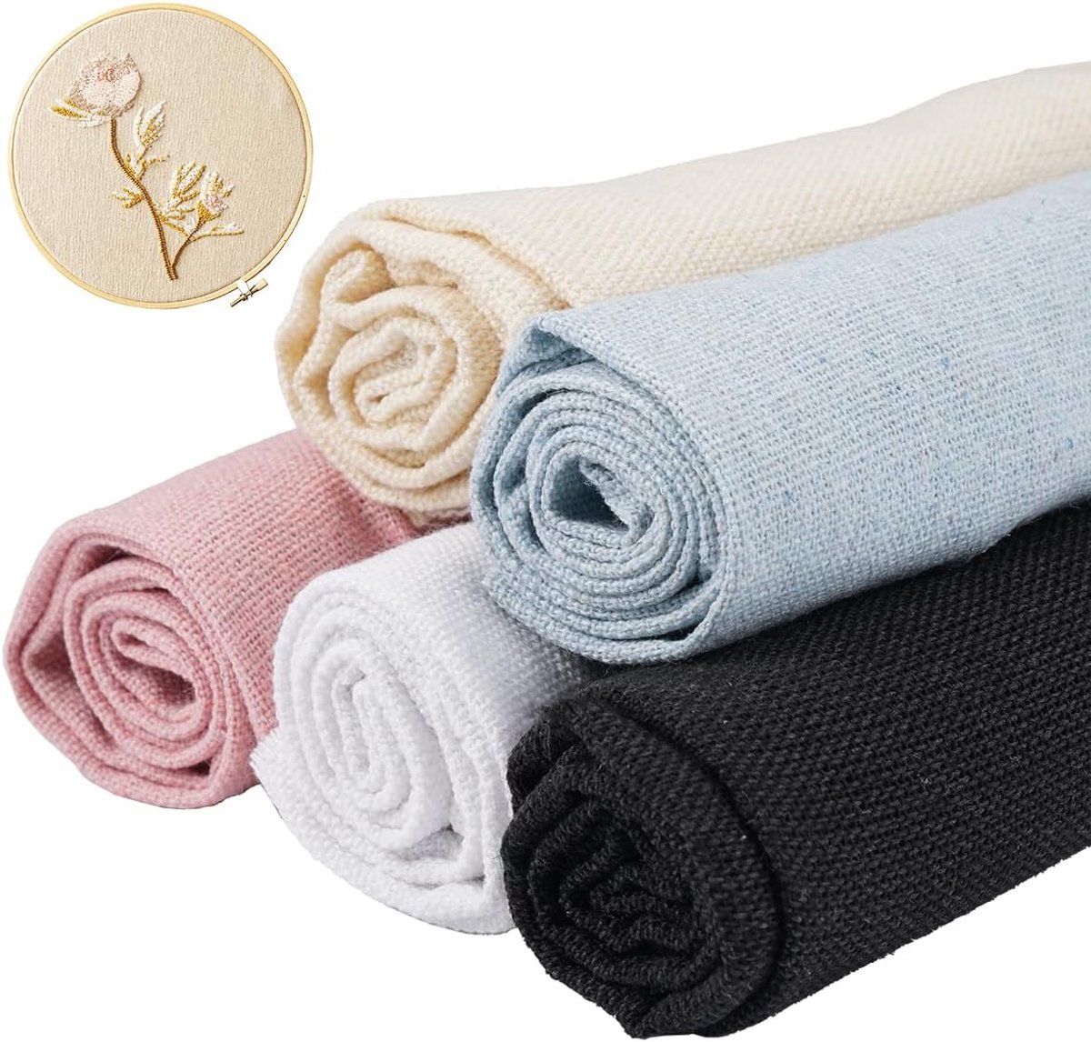 Stof borduurwerk, borduurstof, linnen, Aida stof, kruissteekdoek voor kleding, handwerk, doe-het-zelf borduurstof, borduurdecoratie en tafelkleden, katoenen dekens verschillende
