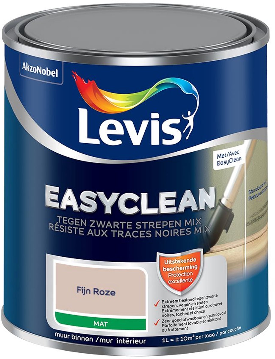 Levis - Easyclean Tegen Zwarte Strepen Mix - Fijn Roze - Mengverf - 1 L