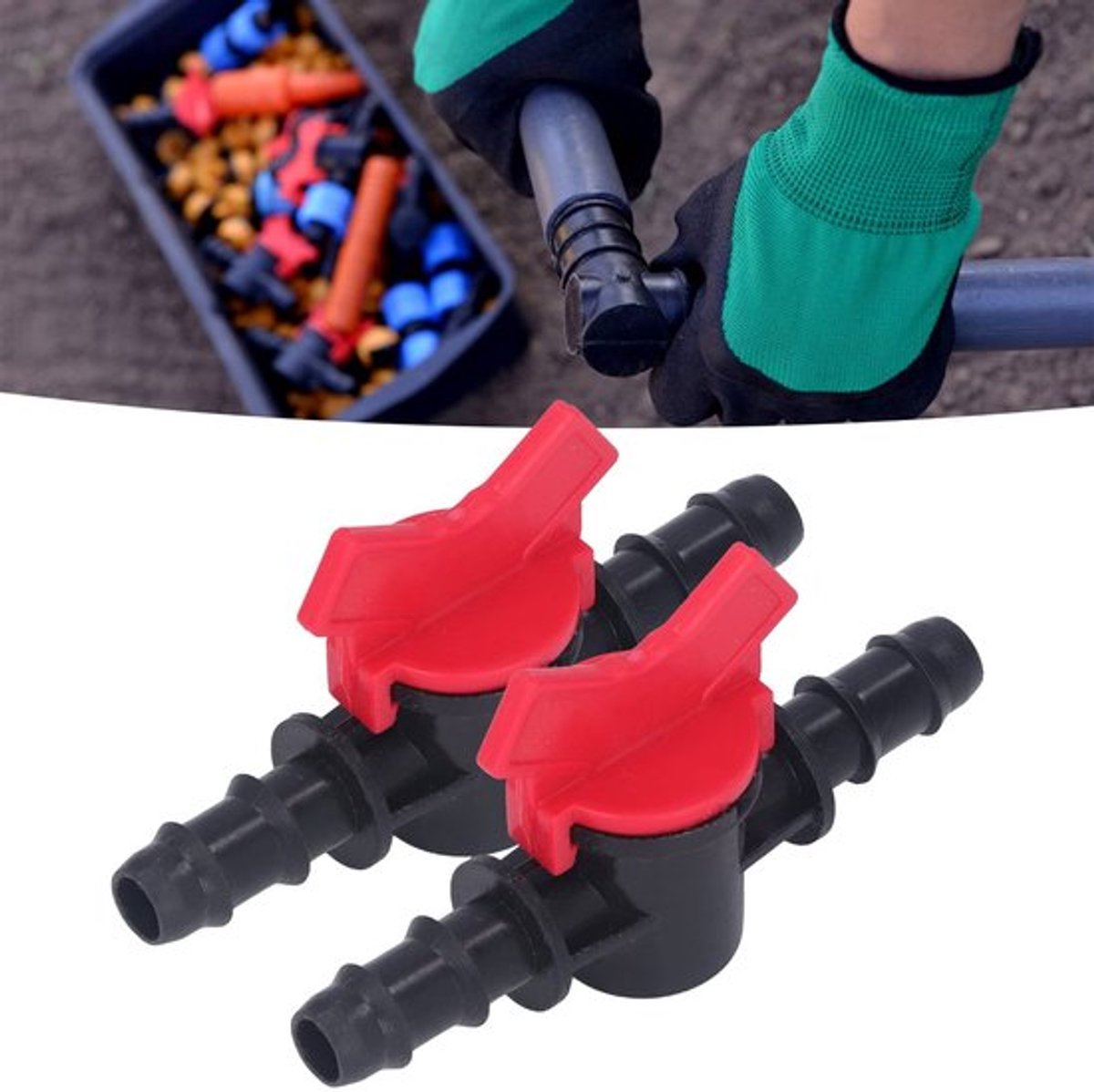 Aladdien - Water Stop Controller - 2 Pack Kogelkraan - Eenvoudige