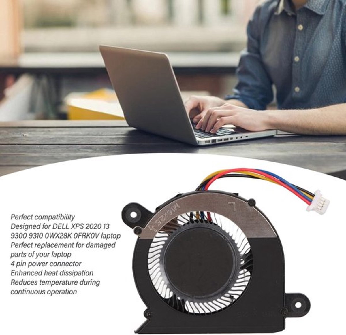 Store_7 - Laptop-koelventilator - Vervangende ventilator - Compact en
