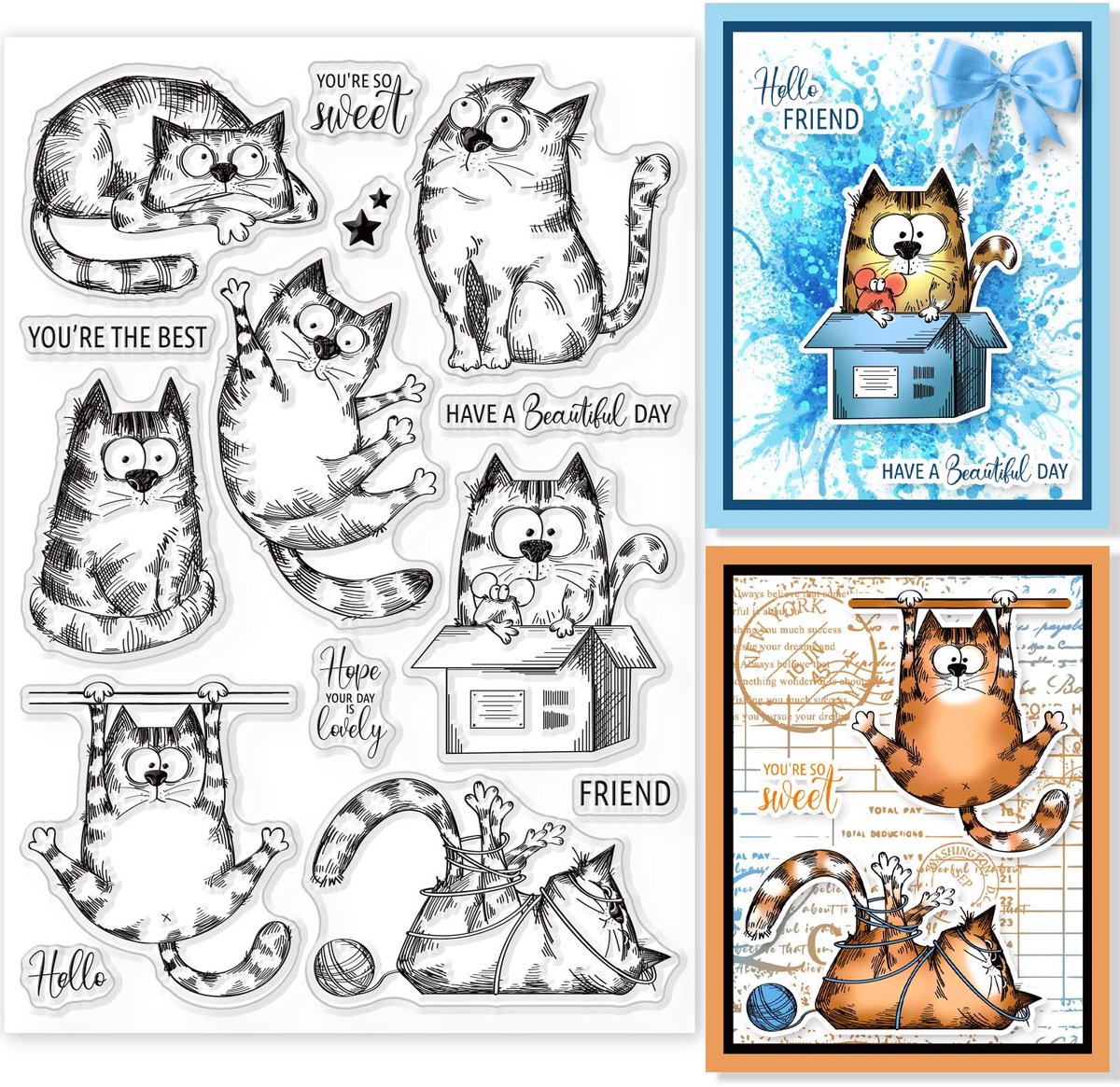 Clear Stempels Zegen Woorden Siliconen Clear Stempel Zegels Voor Kaarten Maken Diy Scrapbooking Foto Journal Album Decoratie, 21x14.8cm/8.3x5.8inch