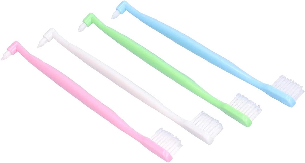 Orthodontische Tandenborstel Set - Beugel Tandenborstel - Mondhygiëne Verbeteren - Dual-ended Ontwerp - 4 Stuks - Multicolor