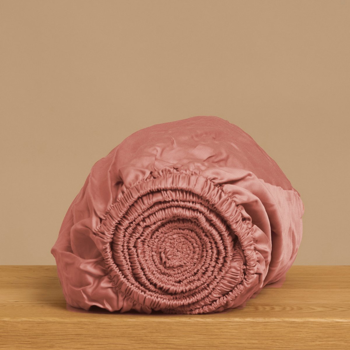 Coco & Cici - TENCEL - Sateen Hoeslaken Terra Roze - Topper 180x210x10