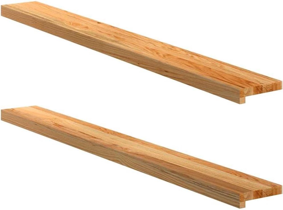 Houten vensterbanken - Dorpel planken - Interieur afwerking - Massief eikenhout - 140x15x2 cm - Lichtbruin