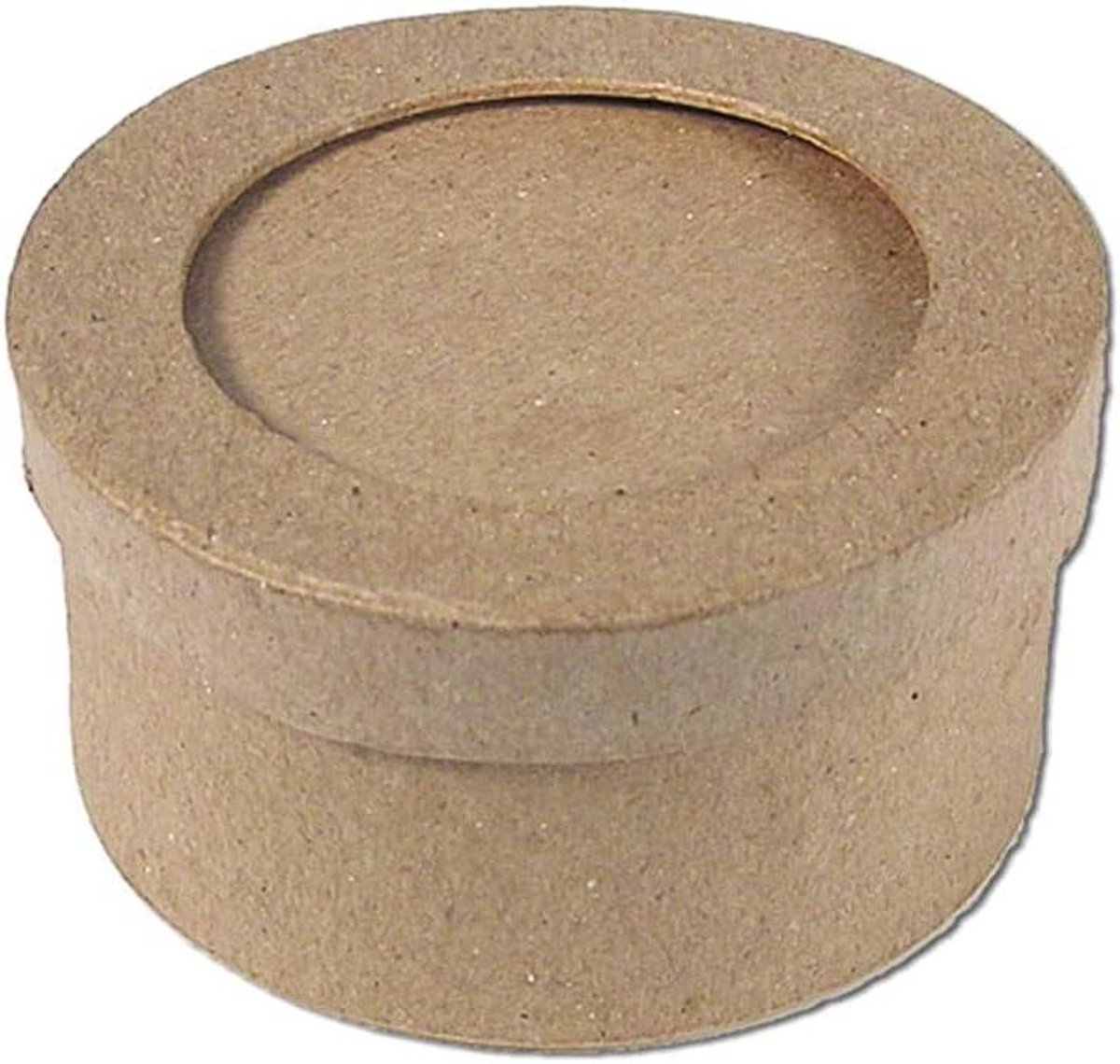 Papier-mâché doos - Ronde frame - Hobby knutselen - Onbewerkt materiaal - 8 x 4 cm - Niet gespecificeerd