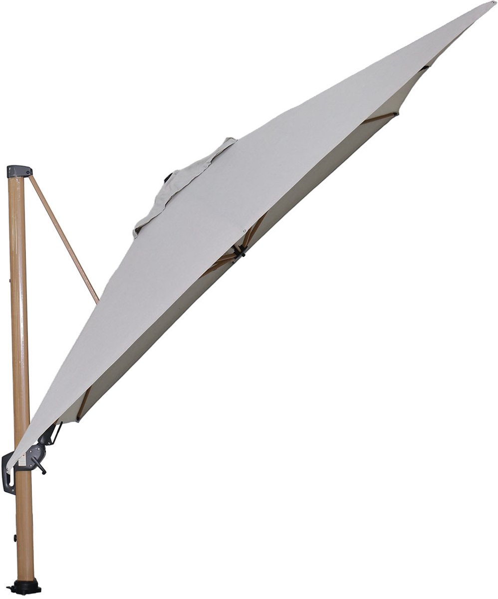 Garden Impressions Hawaii Big Pole II zweefparasol 350x350 teak/royal sand – foto 5