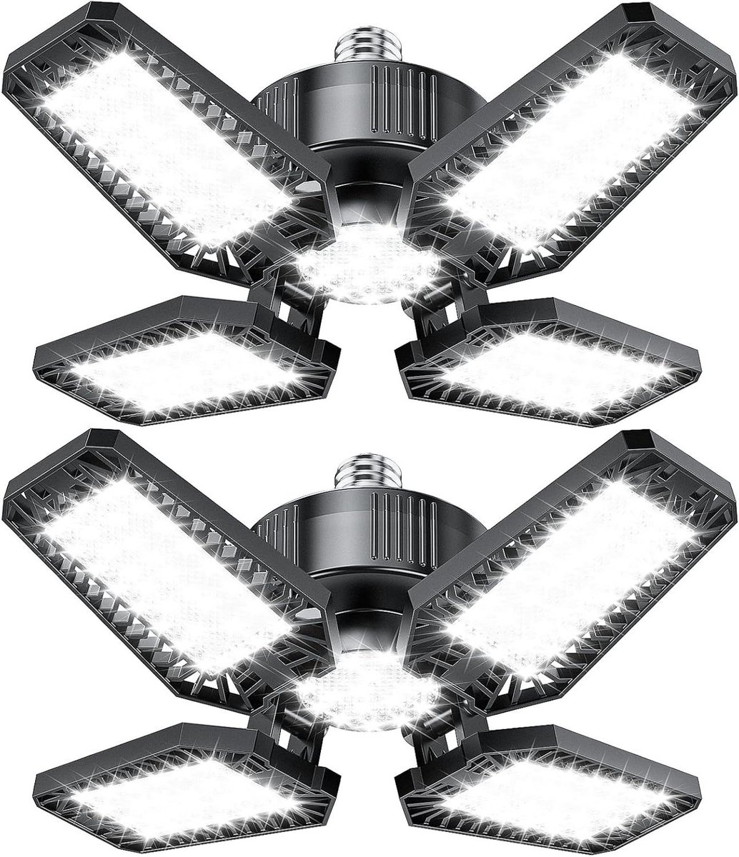 Set van 2 Led Garageverlichting - Krachtige Verstelbare Werkplaatslamp