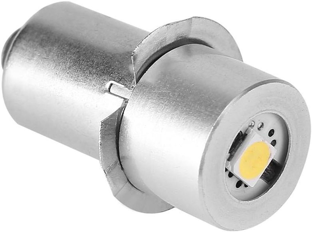 Super Heldere LED Vervangingslamp P13.5S Basis Zaklamp Gloeilamp - Wit Licht