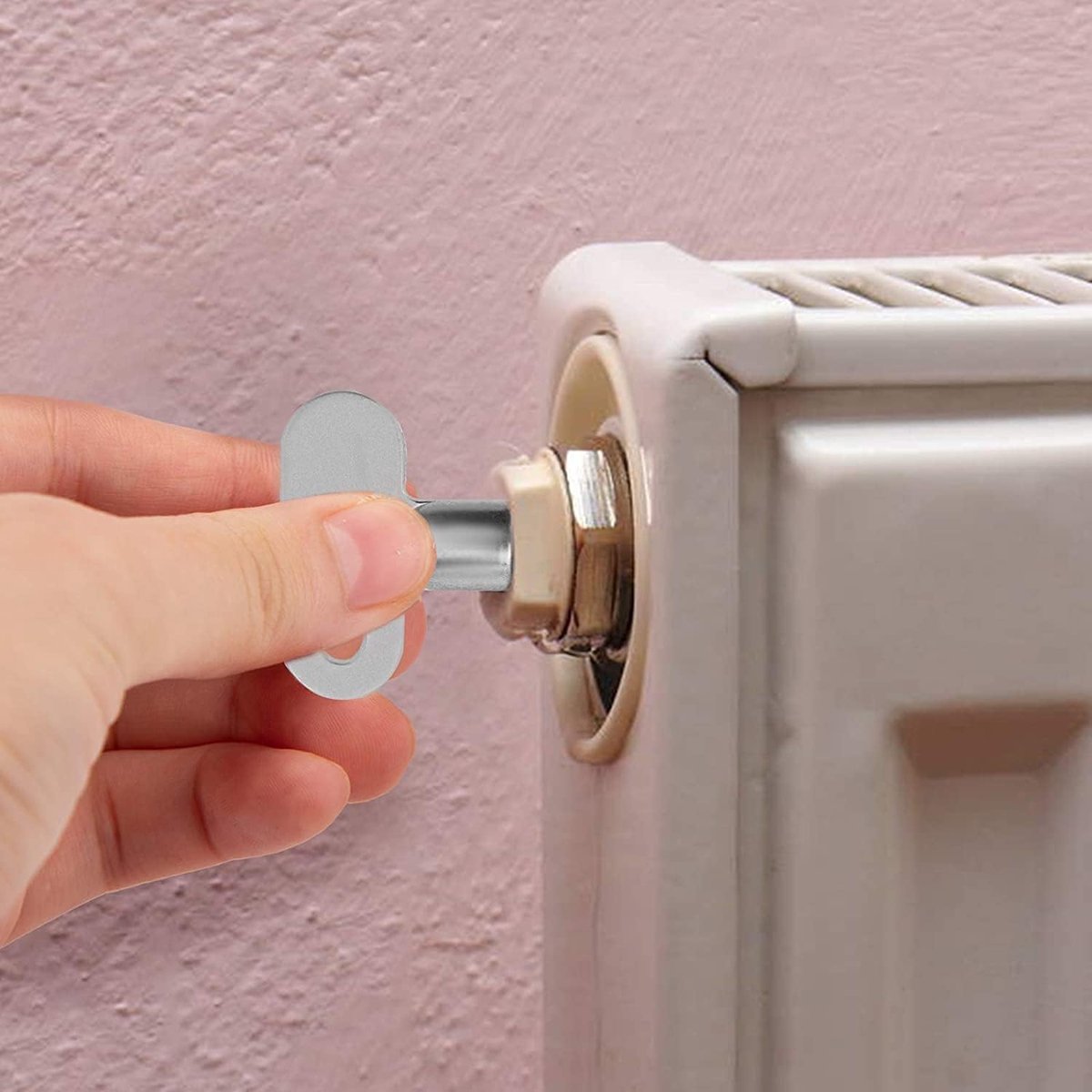 4 Stuks Ontluchtingssleutels voor Radiatoren - Universele Zinklegering Vierkante Valve Sleutel