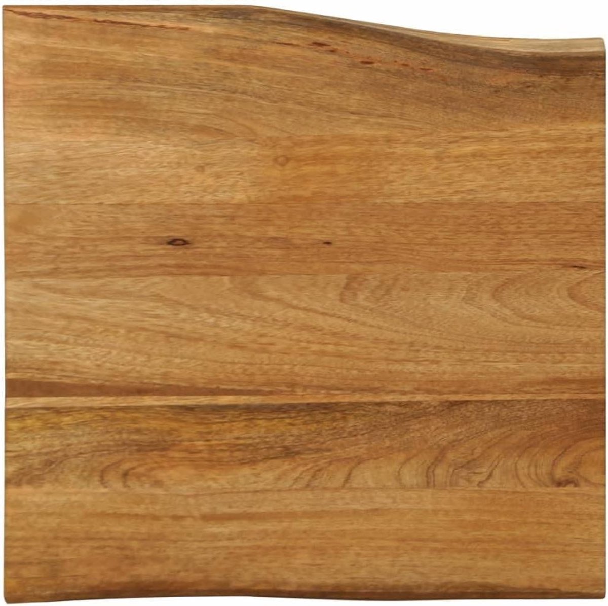 Tafelblad Hout - Blad Vervangen - Tafel Opknappen - Natuurlijke Rand - 60x60cm - Mango Hout