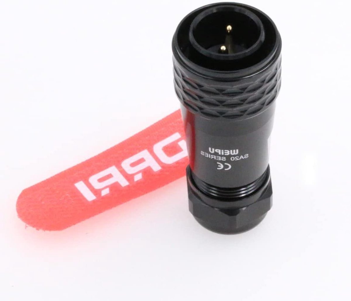 Waterdichte Connector - Plug Connector - Apparatuur Verbinden - IP67 Push Pull - 20mm Paneelgat - Zwart