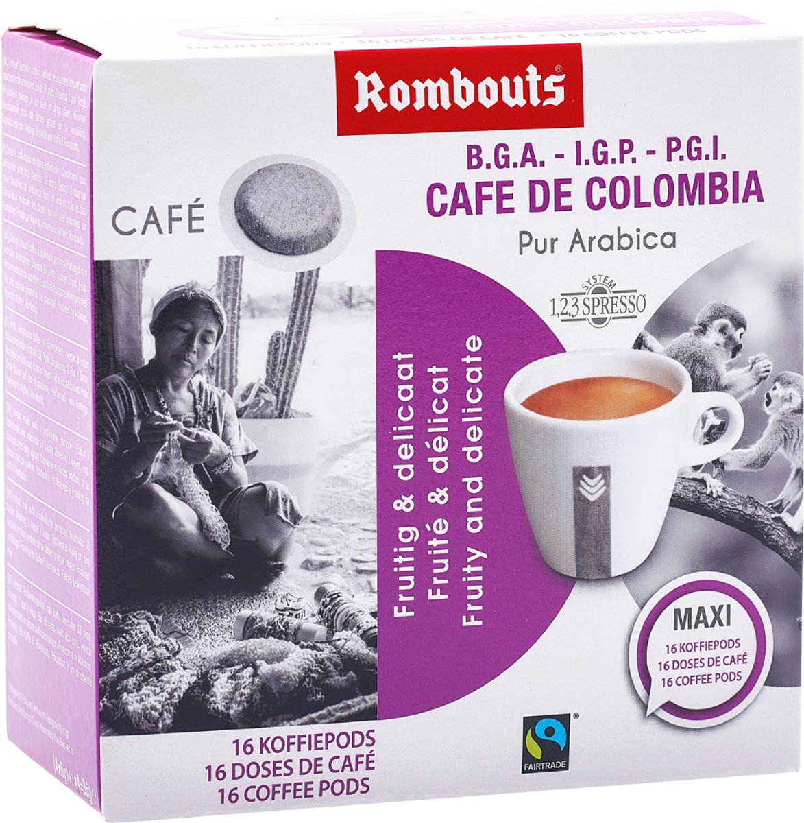 Rombouts - Koffie - 10 x Colombia 16 pods