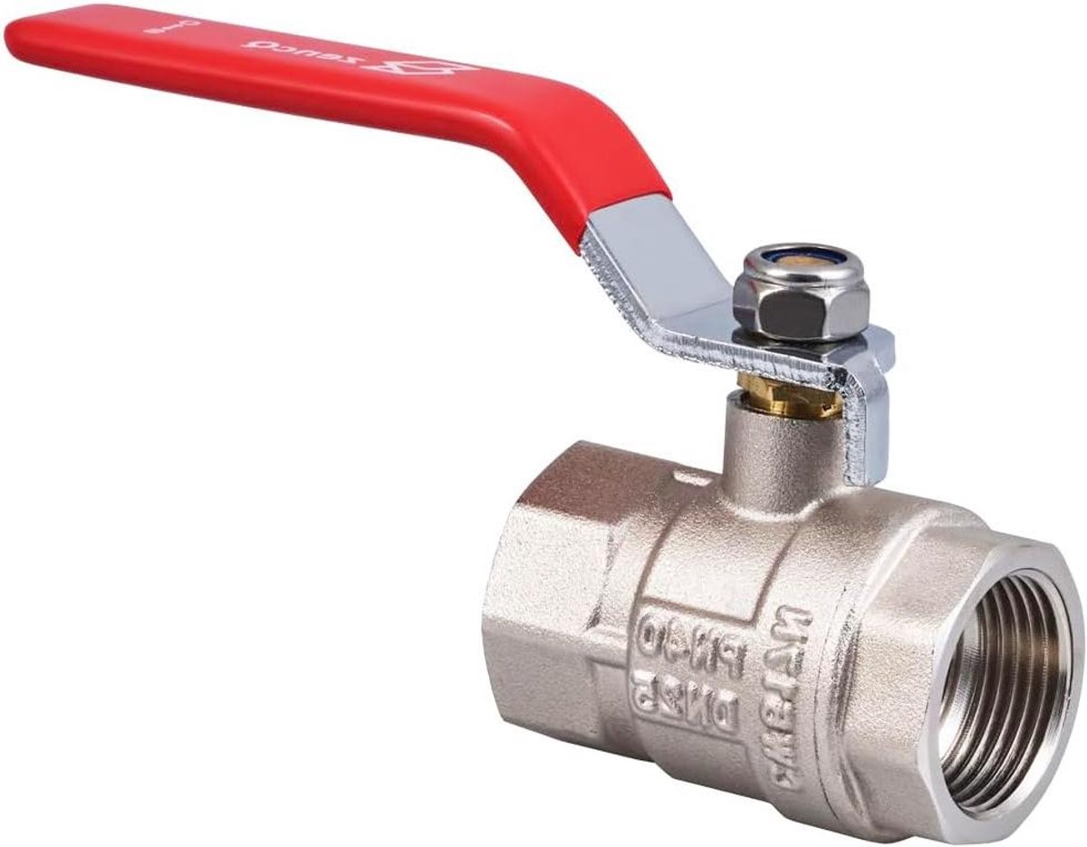 Kogelkraan - Afsluitkraan Tuin - Bewateringssysteem Aanleggen - Extra Dik Messing - 1 inch - Messing