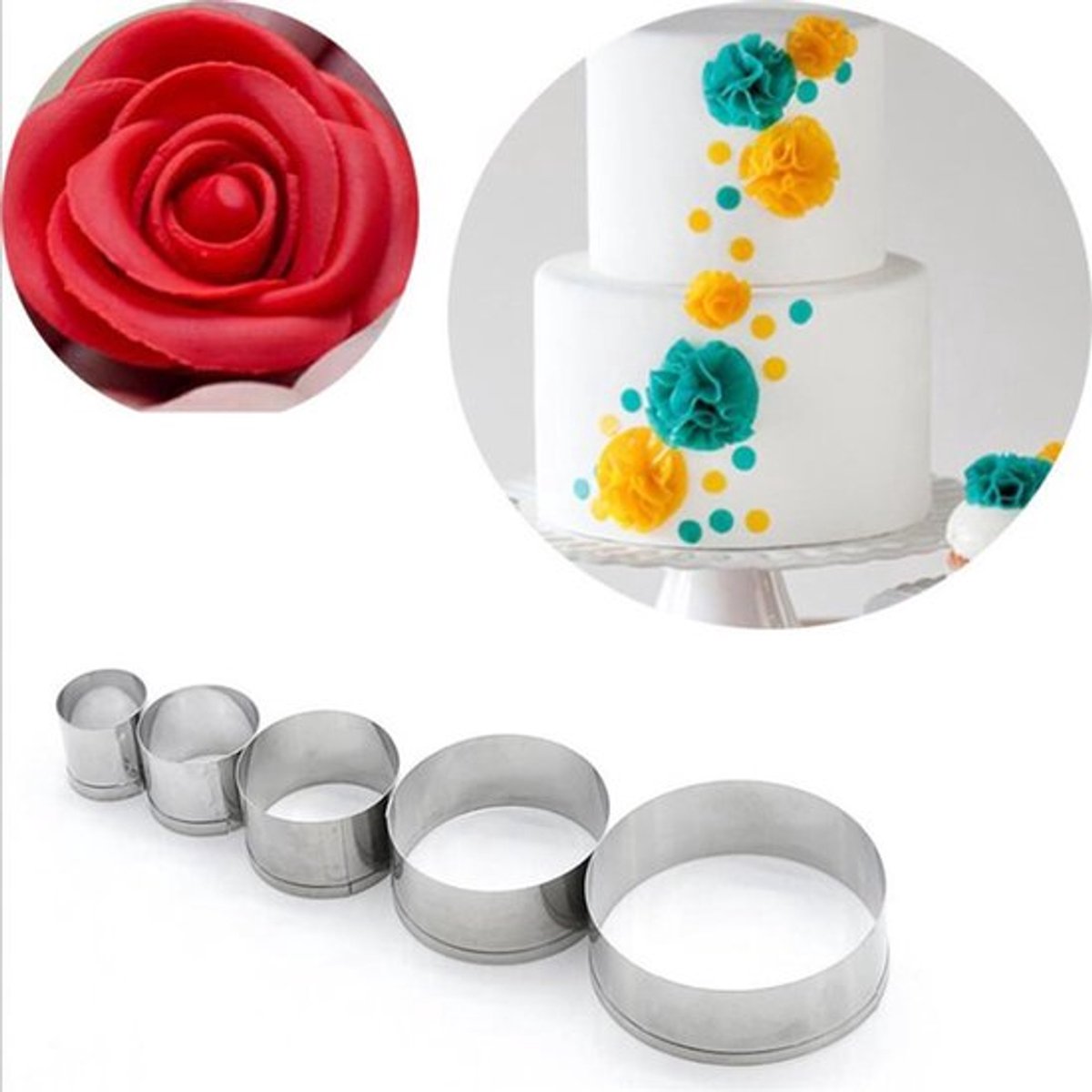 Dailygoody - Ronde uitsteekvormpjes - Mini peperkoekmannen - Voor