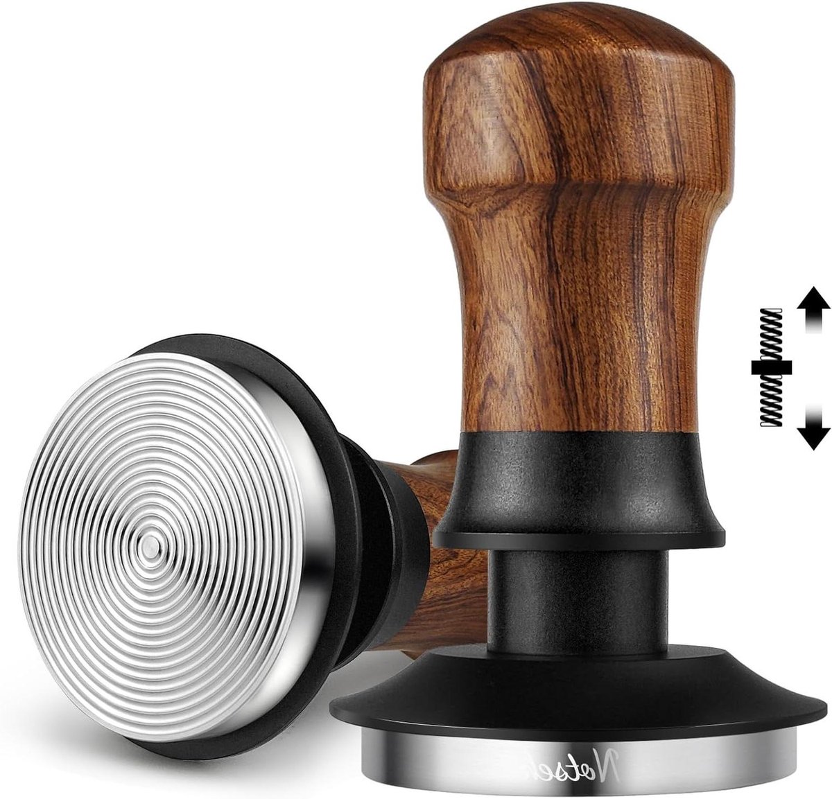 Koffie Tamper - Espresso Tamper - Espresso Bereiden - Constante Druk - 58mm - Zilver