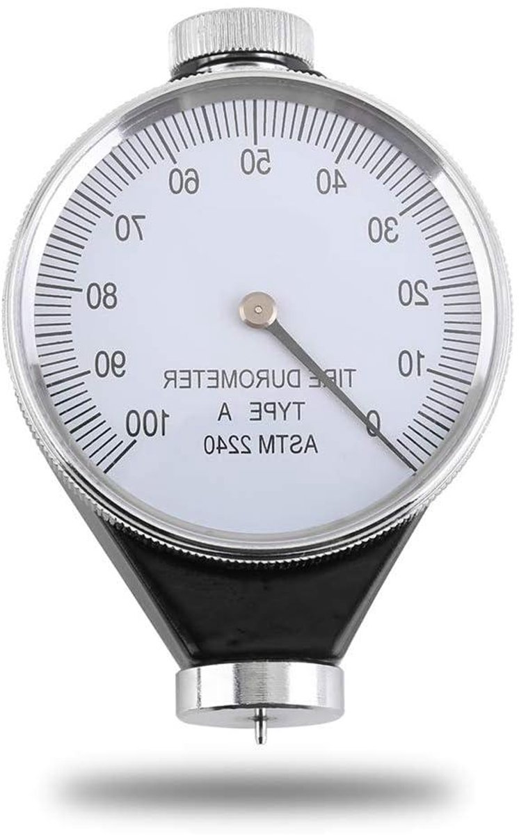 Rubber Hardness Tester - Durometer Shore A - Materiaal Testen - Waterproof Alloy - 0-100 HA - Silver