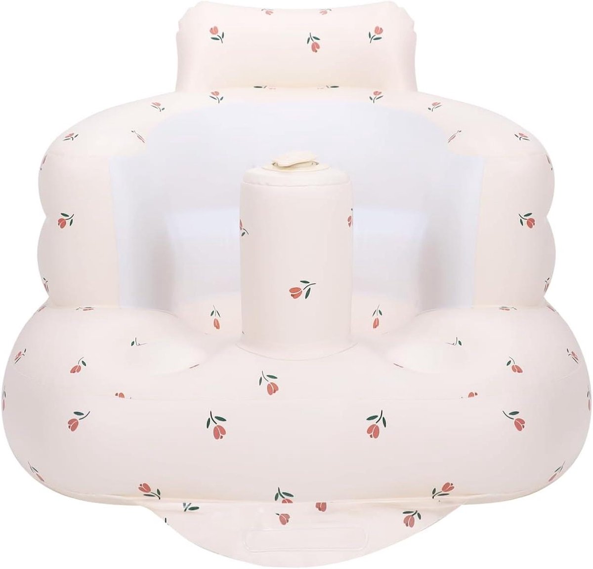 Opblaasbare Babystoel - Babyzitje Vloerstoel - Baby Leren Zitten - Ingebouwde Luchtpomp - 57 x 48 x 35 cm - Tulp