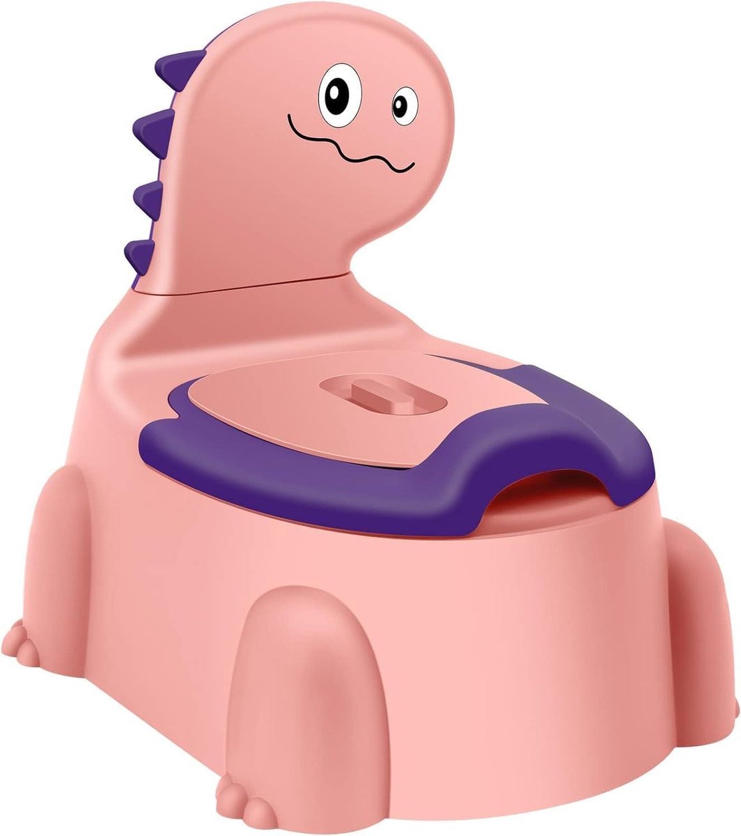 Dinosaurus Potje - Toilettraining Stoel - Zindelijkheidstraining - Spatwaterdicht Ontwerp - 325 x 245 cm - Roze